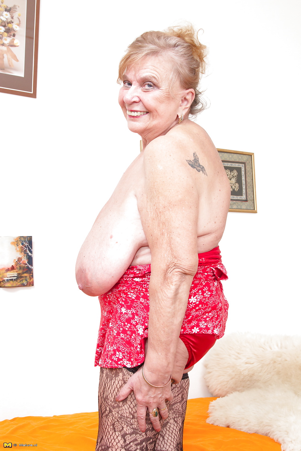 Old BBW granny with HUGE saggy tits PART 3 #106585496